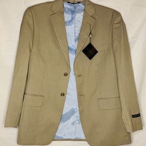 J. Ferrar Beige Stripped Men’s Blazer size 38S